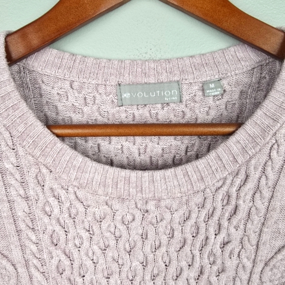 Evolution Cable Knit Pullover Textured Sweater He… - image 4